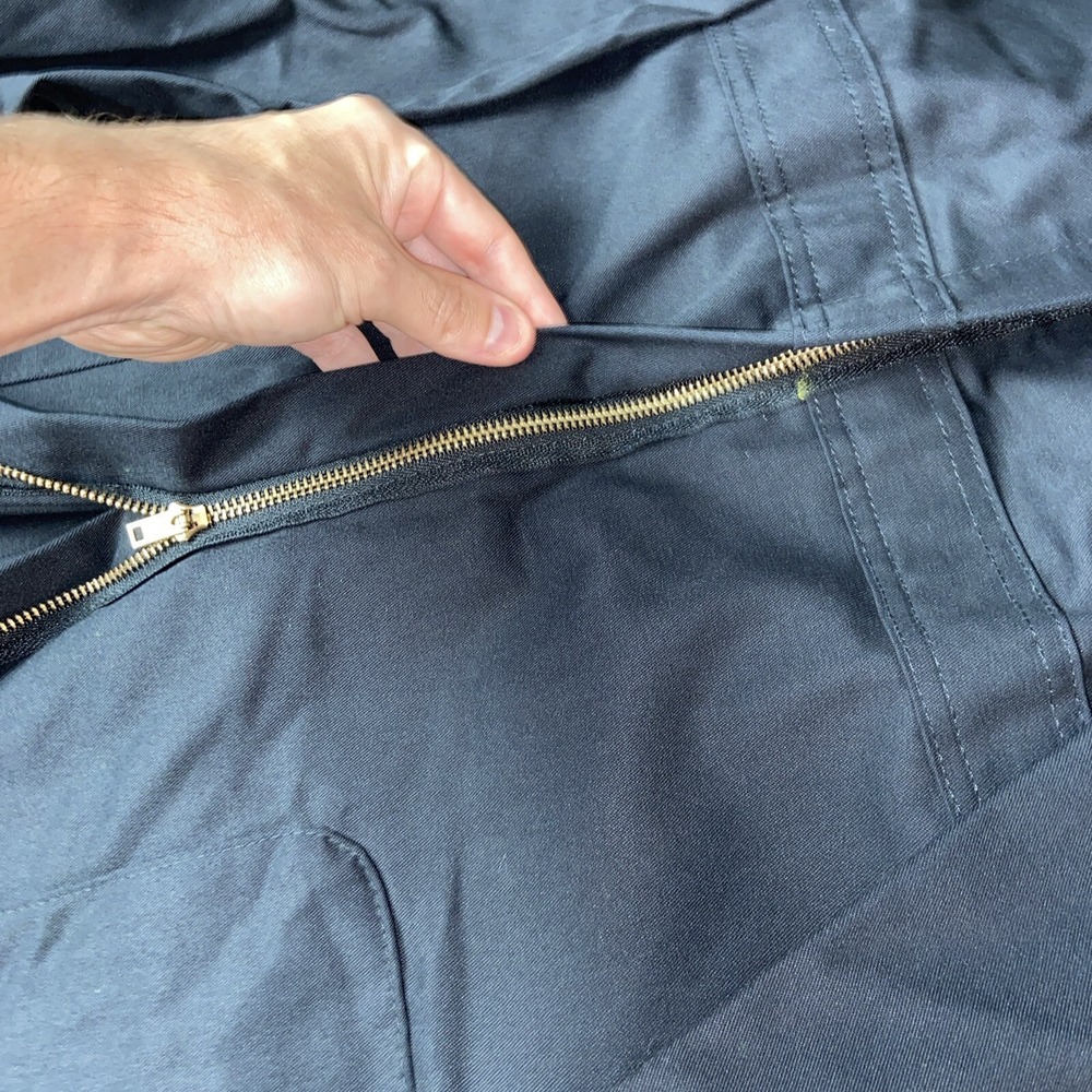 Red Kap mens Coverall 52 Black Long Sleeve Mechanic - Picture 4 of 9